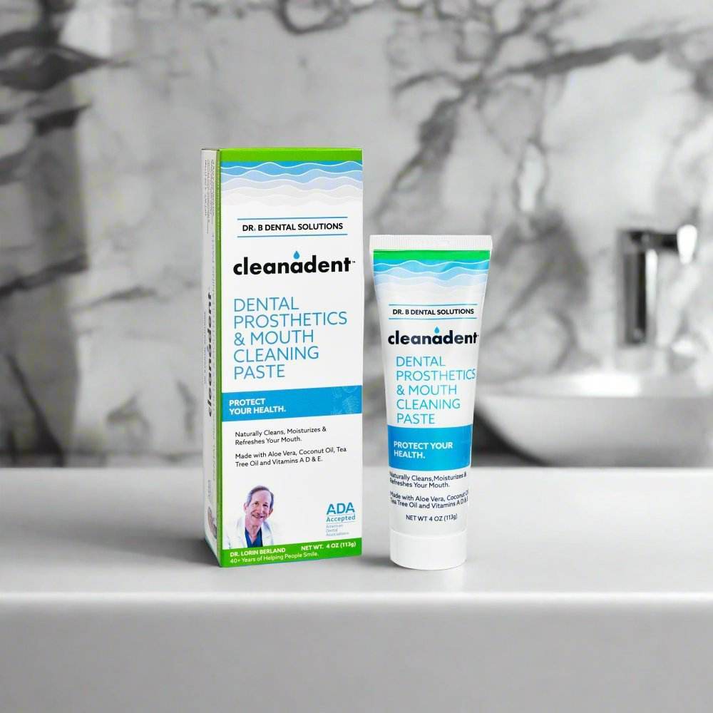Cleanadent Paste - Dr. B Dental Solutions toothpaste for cleaning dentures, implants, all-on-4 and all dental prosthetics 17