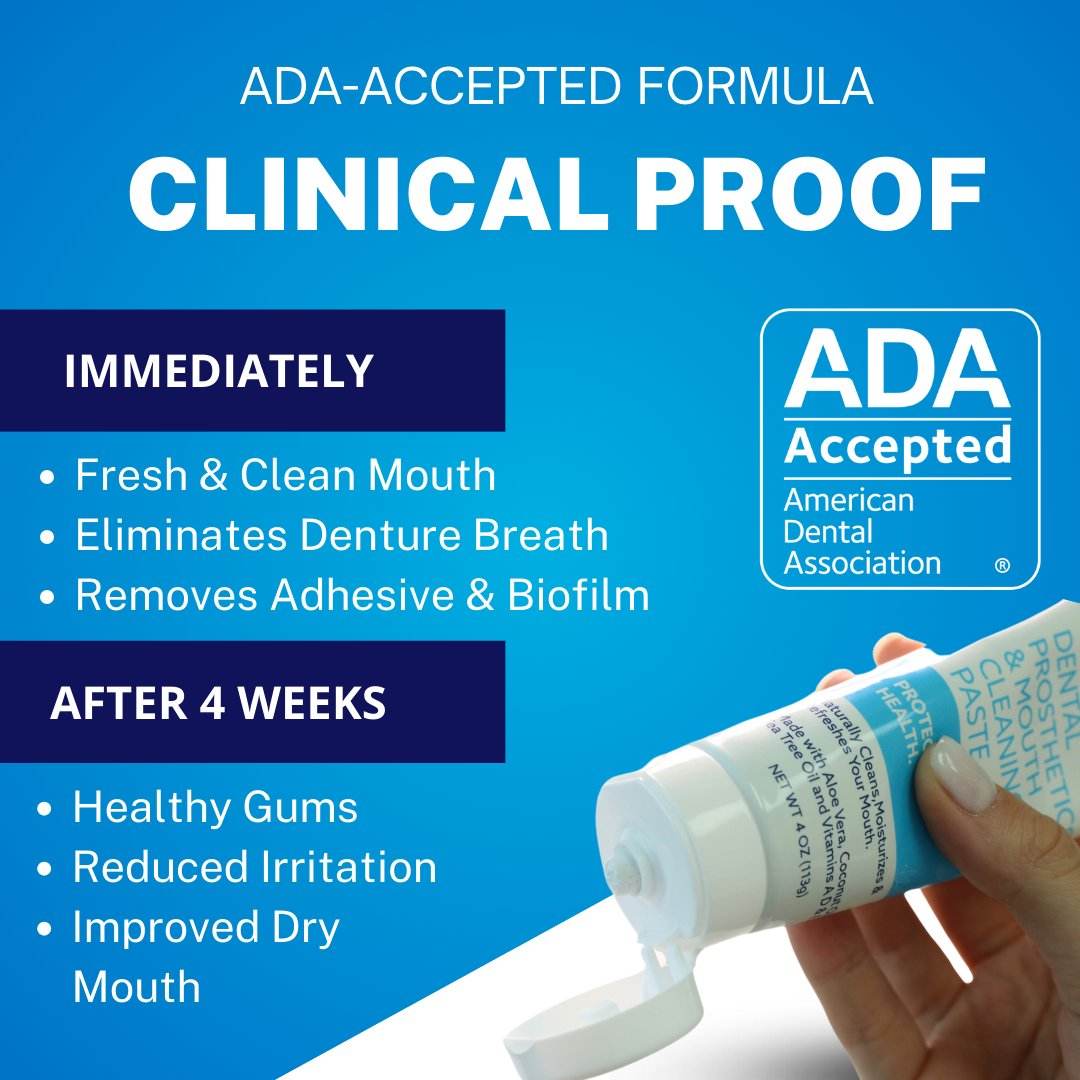Cleanadent Paste - Dr. B Dental Solutions toothpaste for cleaning dentures, implants, all-on-4 and all dental prosthetics 14