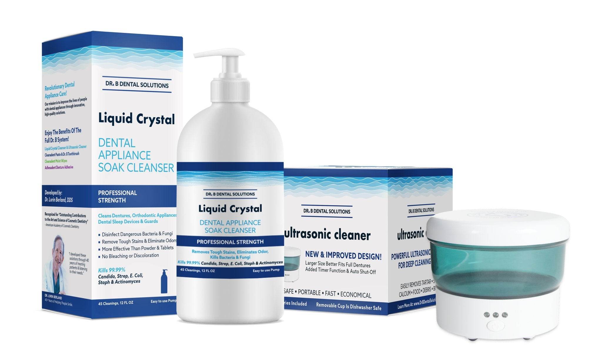 Dental Appliance Kit - Dr. B Dental Solutions cleaning disinfecting dentures, retainers, aligners, nightguards and more 15