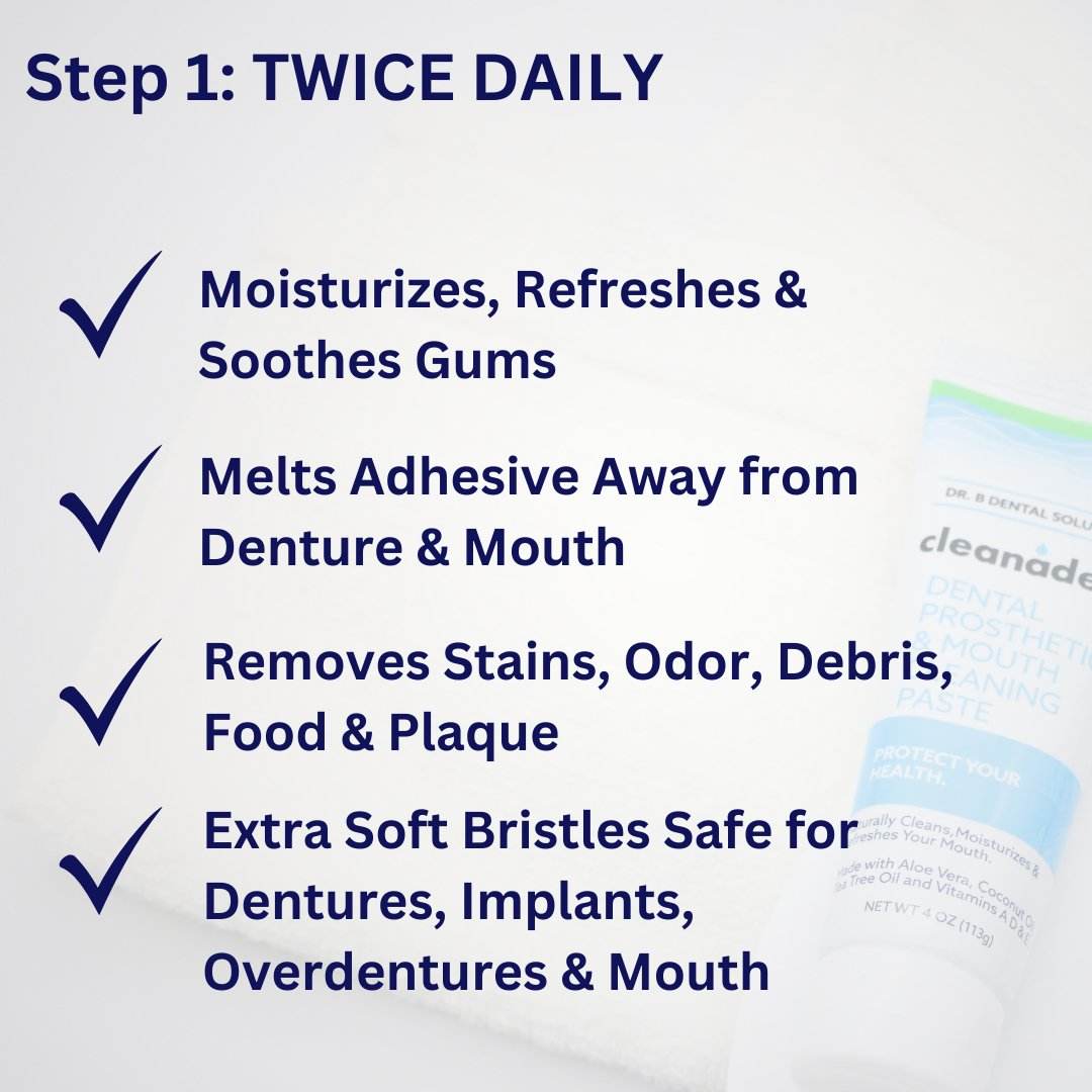 Denture & Mouth Toothbrush Branded Case Pack 24 Units - Dr. B Dental Solutions extra soft brush cleaning dentures & mouth 5