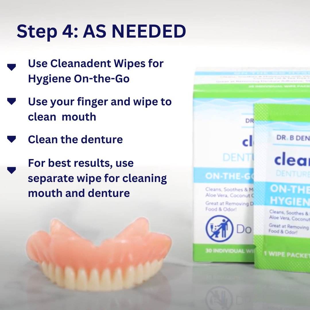 Denture Starter Kit Case Pack 24 Units - daily denture care system denture adhesive, soak cleanser, ultrasonic & more 10