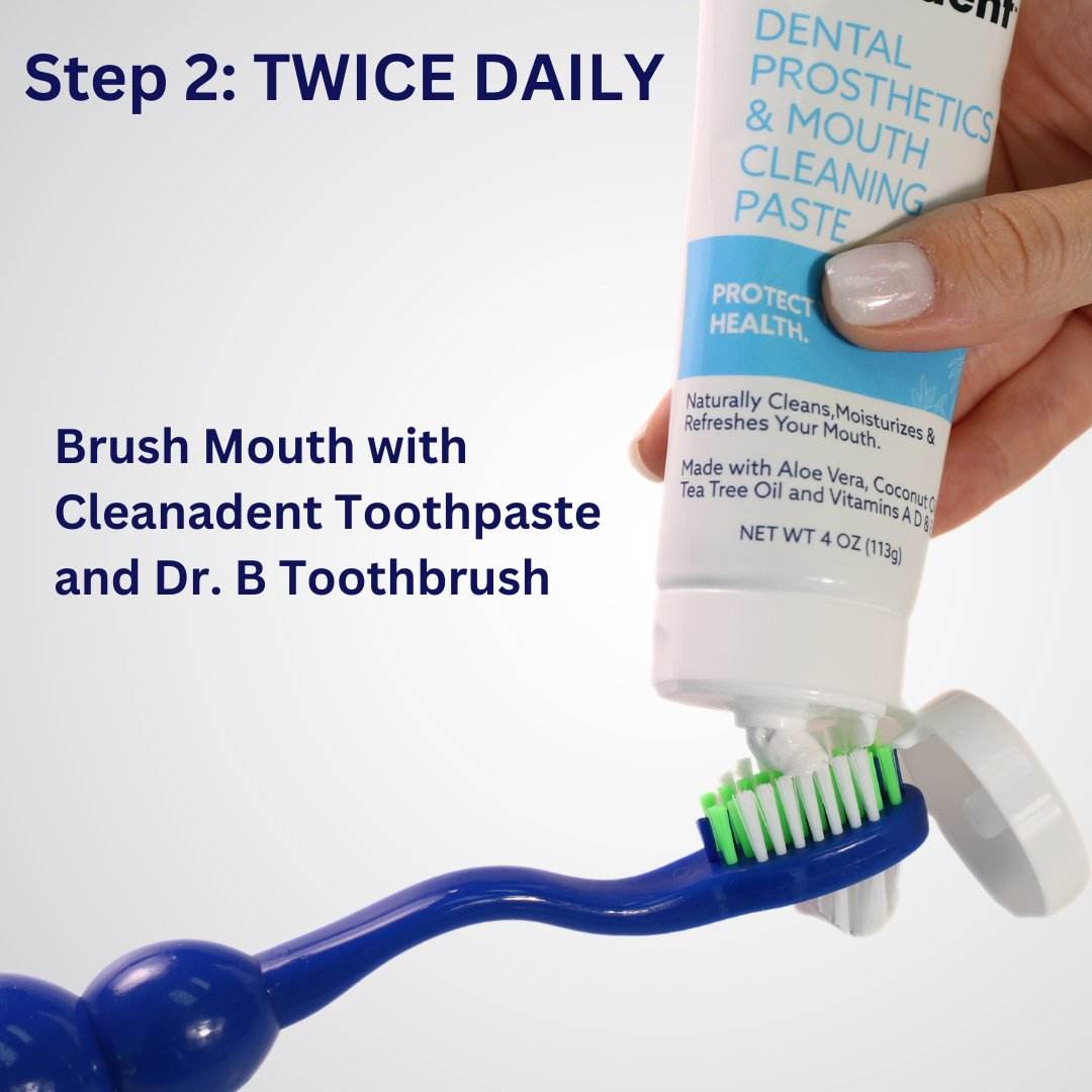 Denture Starter Kit Case Pack 24 Units - daily denture care system denture adhesive, soak cleanser, ultrasonic & more 6