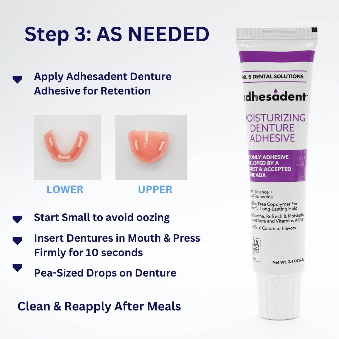 Denture Starter Kit Case Pack 24 Units - daily denture care system denture adhesive, soak cleanser, ultrasonic & more 8