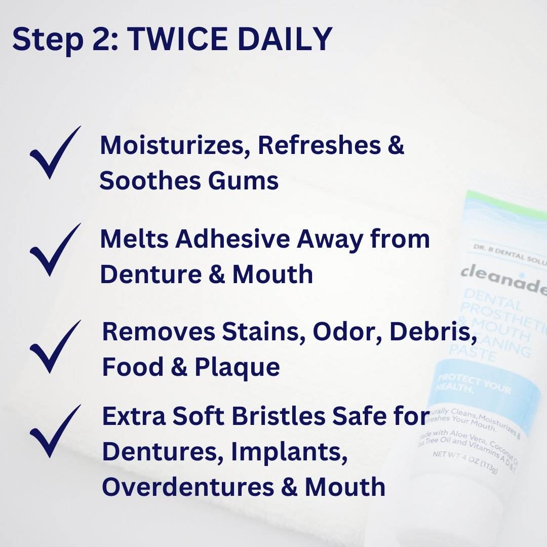 Denture Starter Kit Case Pack 24 Units - daily denture care system denture adhesive, soak cleanser, ultrasonic & more 7