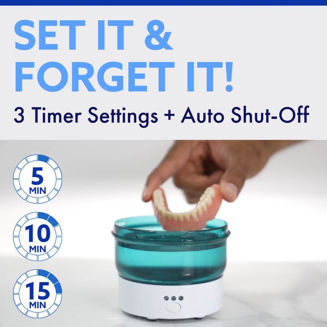 Dr. B Ultrasonic Cleaner - Dr. B Dental Solutions- Cleans Dentures, Retainers, Aligners, Sleep Devices SC-2PACK 6