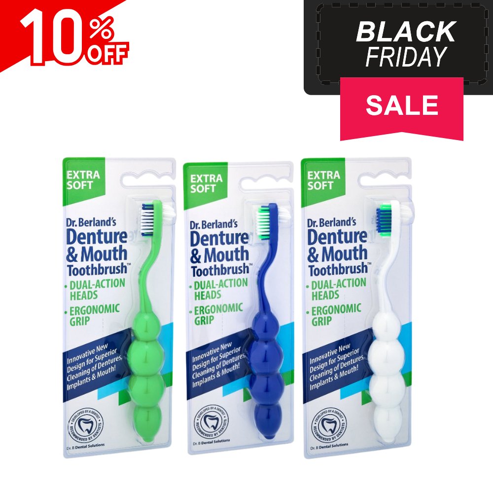 3 Pack Denture & Mouth Toothbrush - Dr. B Dental Solutions3 Pack Denture & Mouth Toothbrush2986TessDB - 3Pack3 Pack3 Pack Denture & Mouth Toothbrush