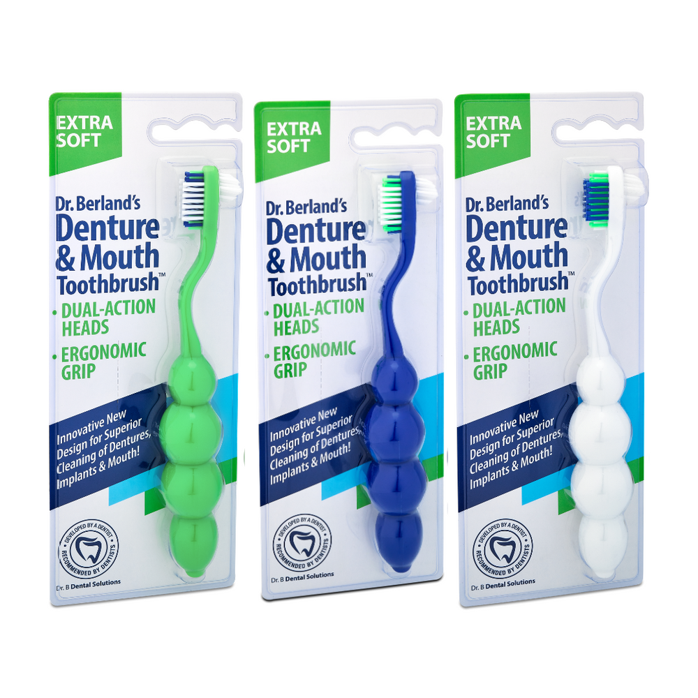 3 Pack Denture & Mouth Toothbrush