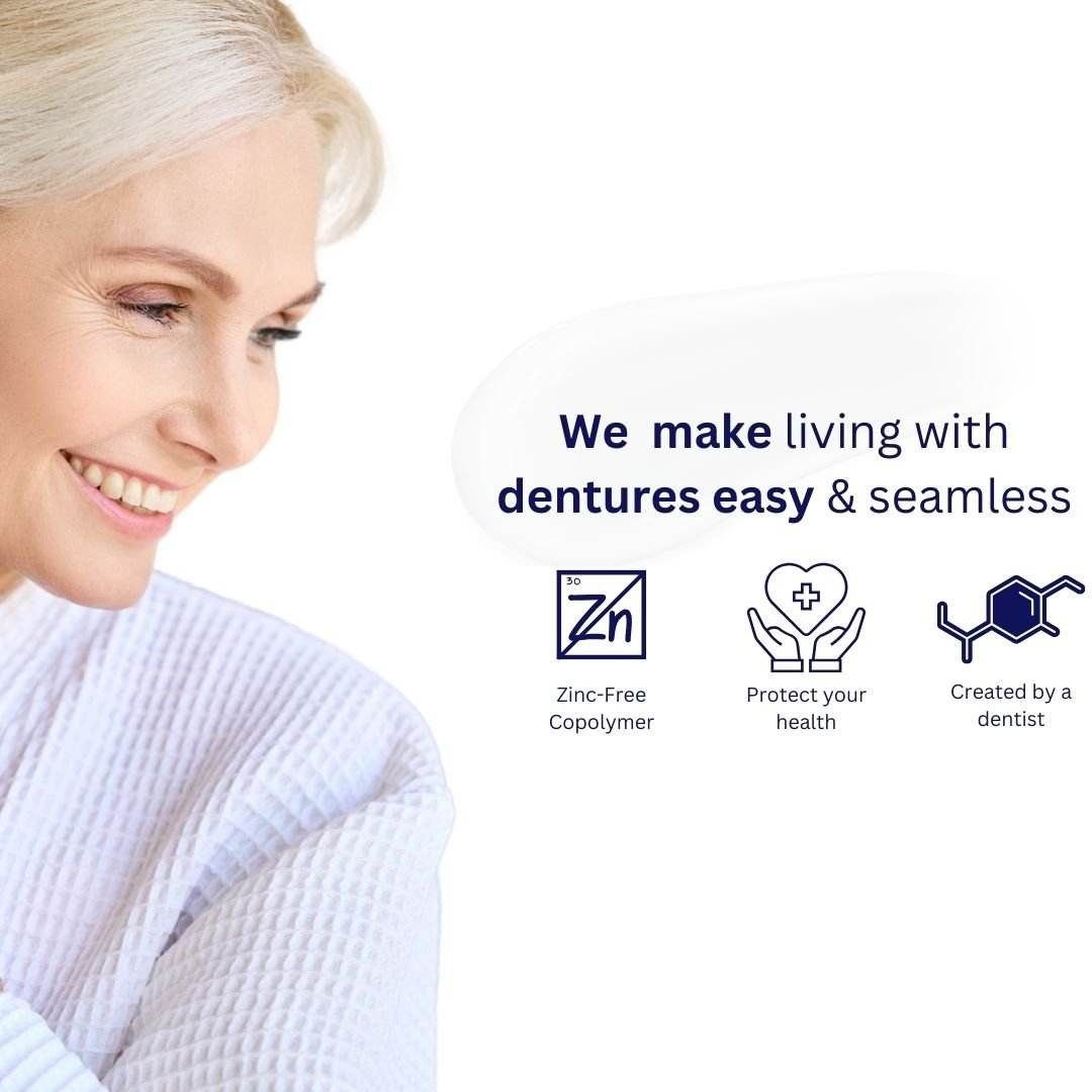 Adhesadent Denture Adhesive Travel Case Pack 48 Units - Dr. B Dental Solutions strong hold, long lasting, denture glue 4