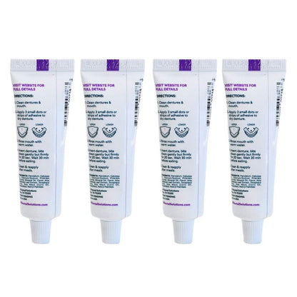 Adhesadent Denture Adhesive Travel Case Pack 48 Units - Dr. B Dental Solutions strong hold, long lasting, denture glue 3