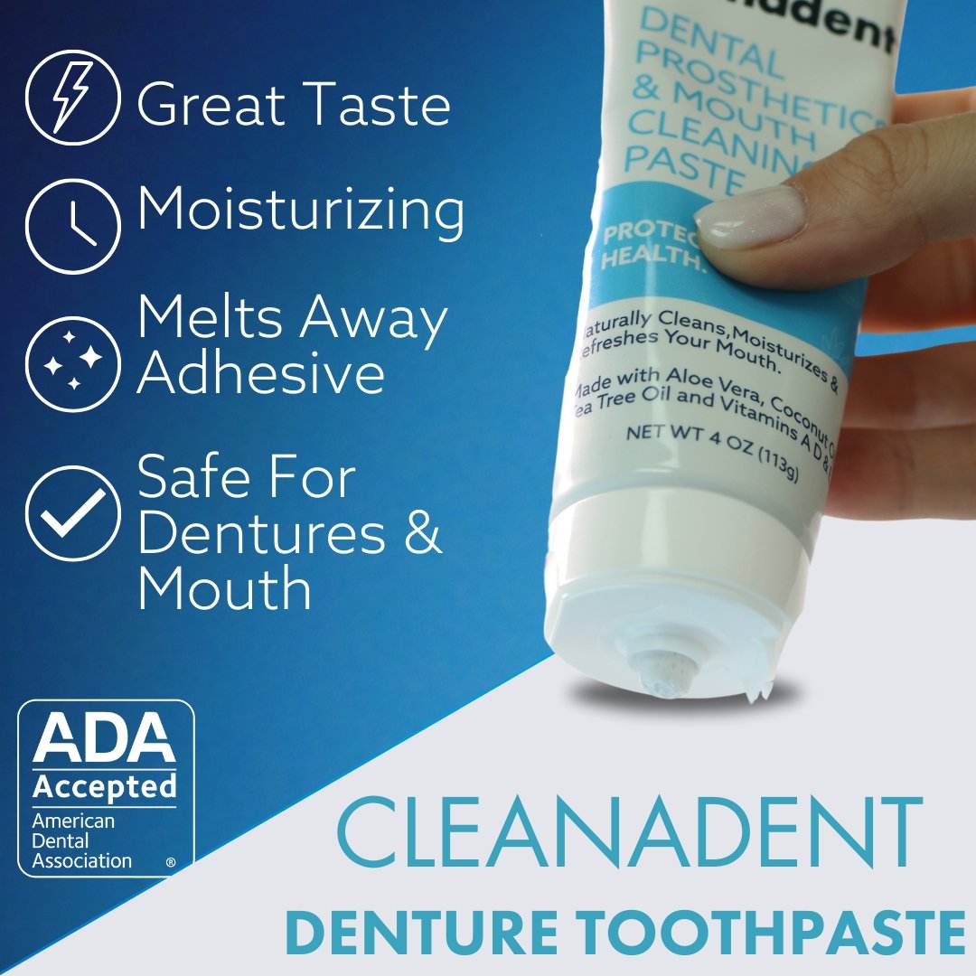 Non-Abrasive Toothpaste for Dentures | Cleanadent Paste by Dr .B – Dr ...