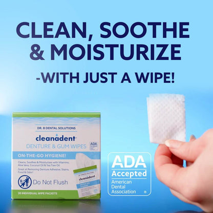 Cleanadent Wipes - Dr. B Dental Solutions