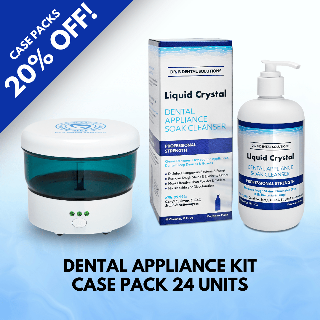 Dental Appliance Kit Case Pack 24 Units - Dr. B Dental SolutionsDental Appliance Kit Case Pack 24 Units2977Dr B Dental SolutionsL - APPKIT - CASECrystal LiquidDental Appliance Kit Case Pack 24 Units