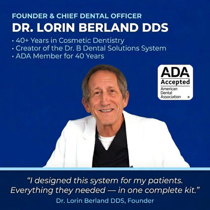 Denture Starter Kit by Dr. B – The Only Complete ADA - Accepted Denture Care System - Dr. B Dental SolutionsDenture Starter Kit by Dr. B – The Only Complete ADA - Accepted Denture Care SystemKitDr B Dental SolutionsL-DENTKITLiquid CrystalDenture Starter Kit by Dr. B – The Only Complete ADA - Accepted Denture Care System