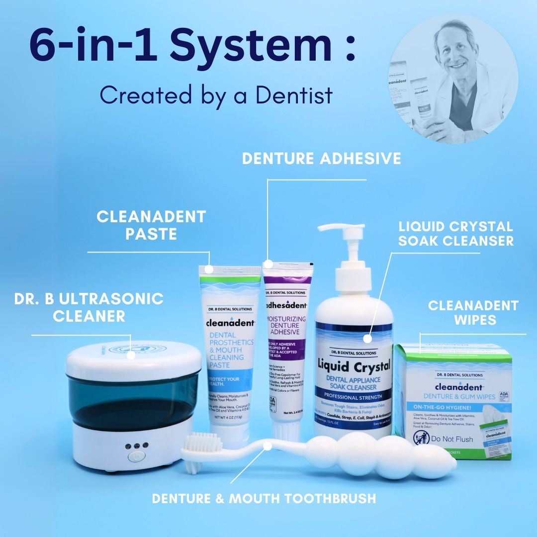 
                  
                    Denture Starter Kit Case Pack 24 Units - Dr. B Dental SolutionsDenture Starter Kit Case Pack 24 UnitsB2BMultiL - DENTKIT - CASELiquid CrystalDenture Starter Kit Case Pack 24 Units
                  
                