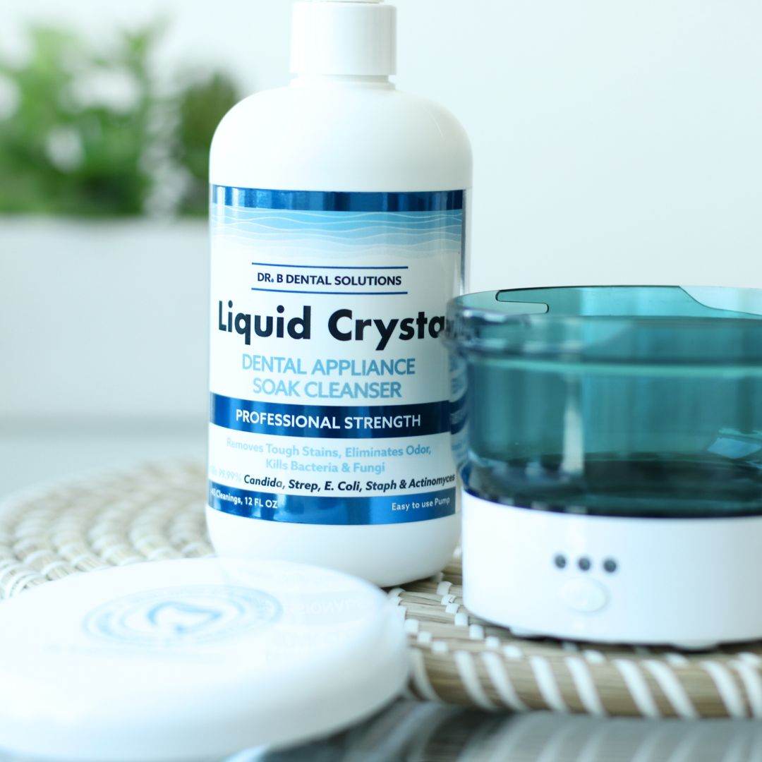 Dr. B Ultrasonic Cleaner - Dr. B Dental Solutions- Cleans Dentures, Retainers, Aligners, Sleep Devices