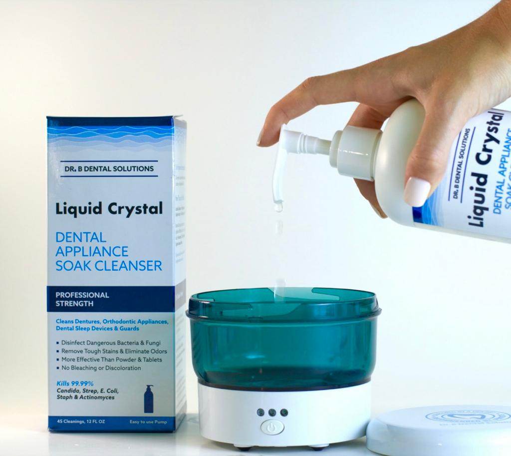 Dr. B Ultrasonic Cleaner - Dr. B Dental Solutions- Cleans Dentures, Retainers, Aligners, Sleep Devices