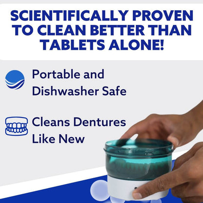 Dr. B Ultrasonic Cleaner - Dr. B Dental Solutions- Cleans Dentures, Retainers, Aligners, Sleep Devices