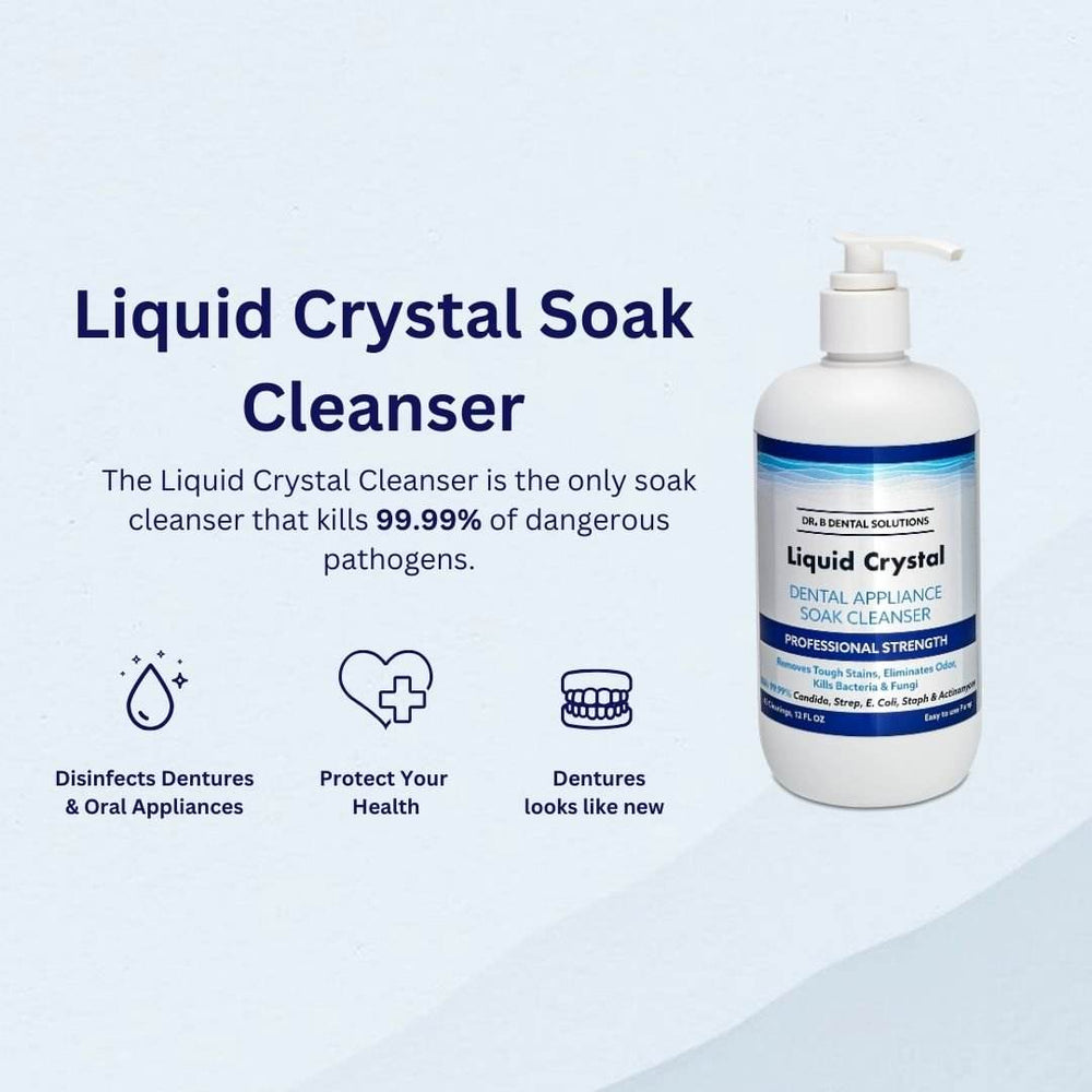 
                  
                    Liquid Crystal Soak Cleanser 12oz Case Pack 24 Units - Dr. B Dental Solutions
                  
                