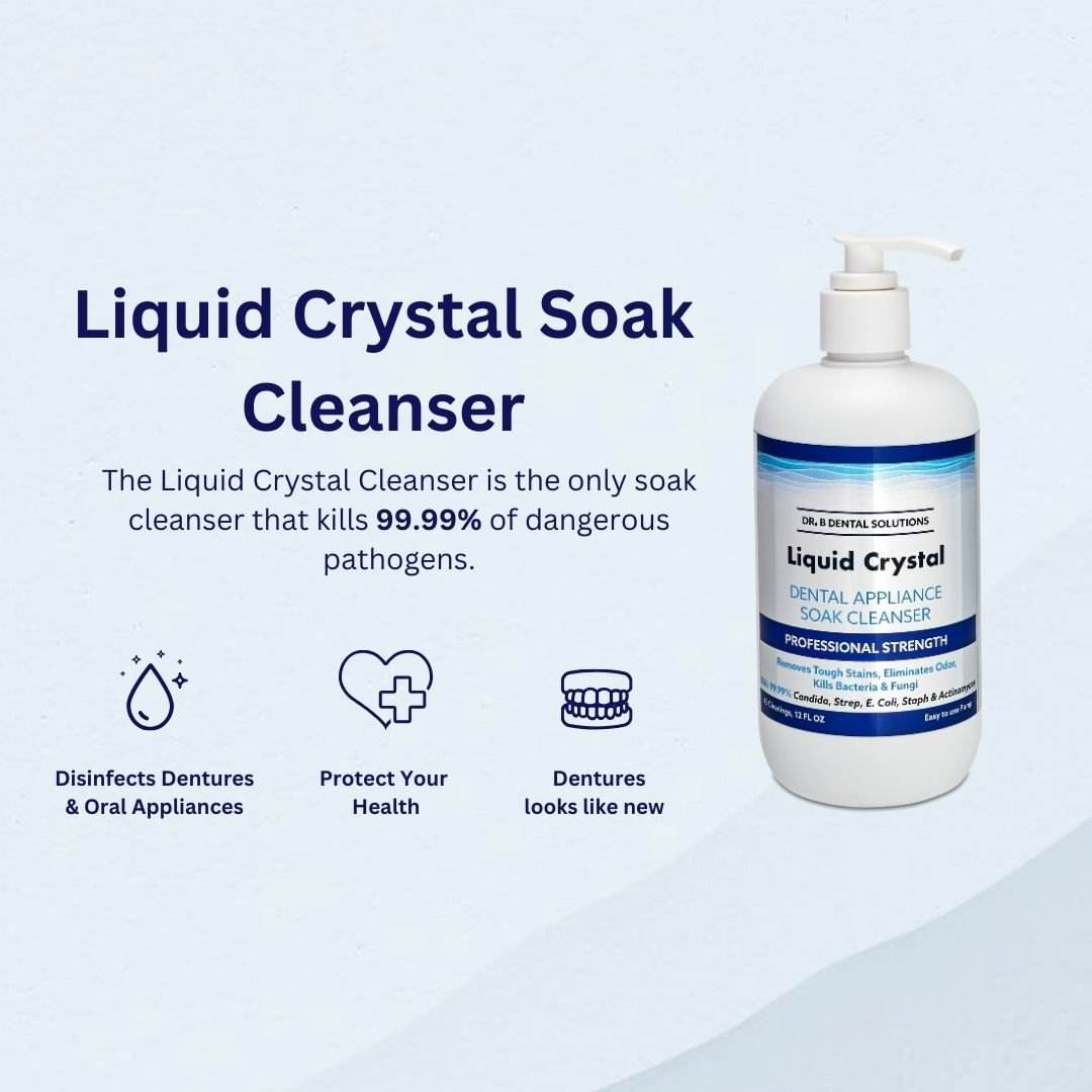
                  
                    Liquid Crystal Soak Cleanser 12oz Case Pack 24 Units - Dr. B Dental Solutions
                  
                