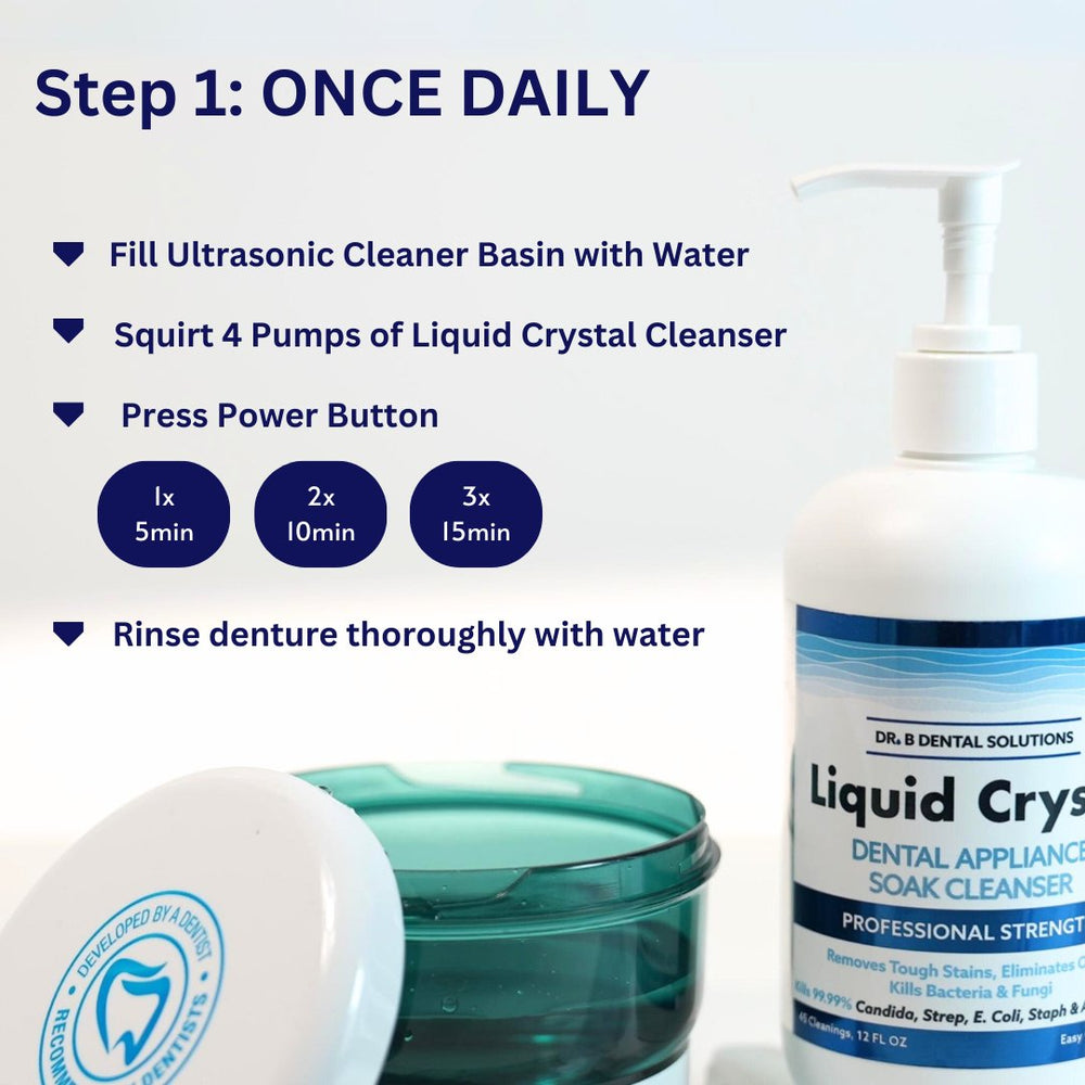 Liquid Crystal Soak Cleanser 12oz - Dr. B Dental SolutionsLiquid Crystal Soak Cleanser 12ozB2CEsschemCC - 002Single 12ozLiquid Crystal Soak Cleanser 12oz
