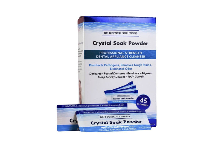 Powder Crystal Soak Cleanser Disinfecting Dental Appliance Cleaner