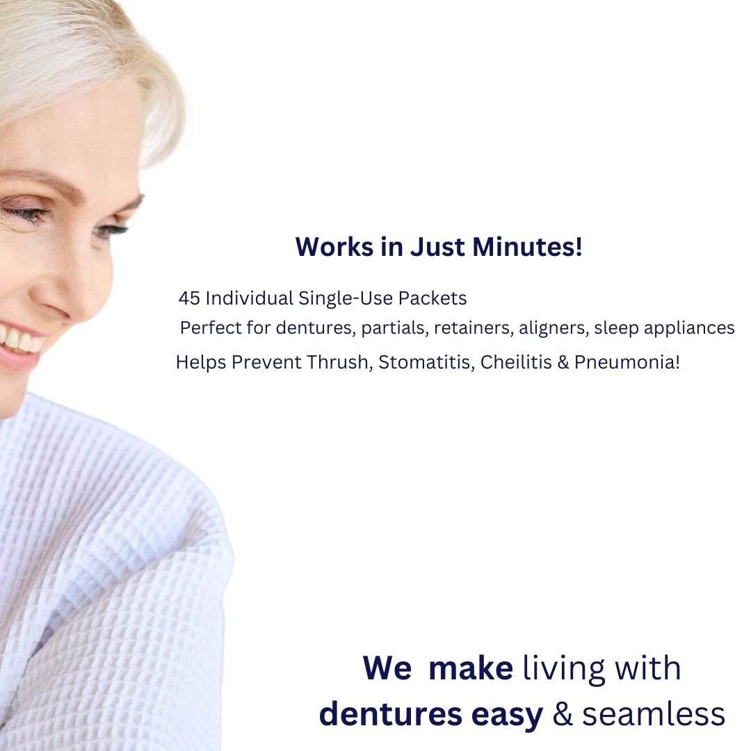 Powder Crystal Soak Cleanser - Dr. B Dental Solutions disinfecting cleaner for dentures retainers aligners snoring -8