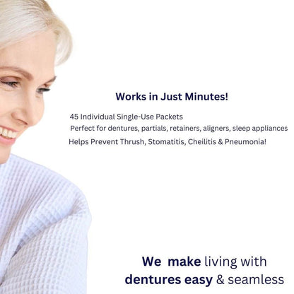 Powder Crystal Soak Cleanser - Dr. B Dental Solutions disinfecting cleaner for dentures retainers aligners snoring -8